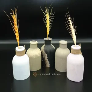 خرید و قیمت گلدان بتنی کوچک با بندکنفی گالری صنایع دستی بُشرا