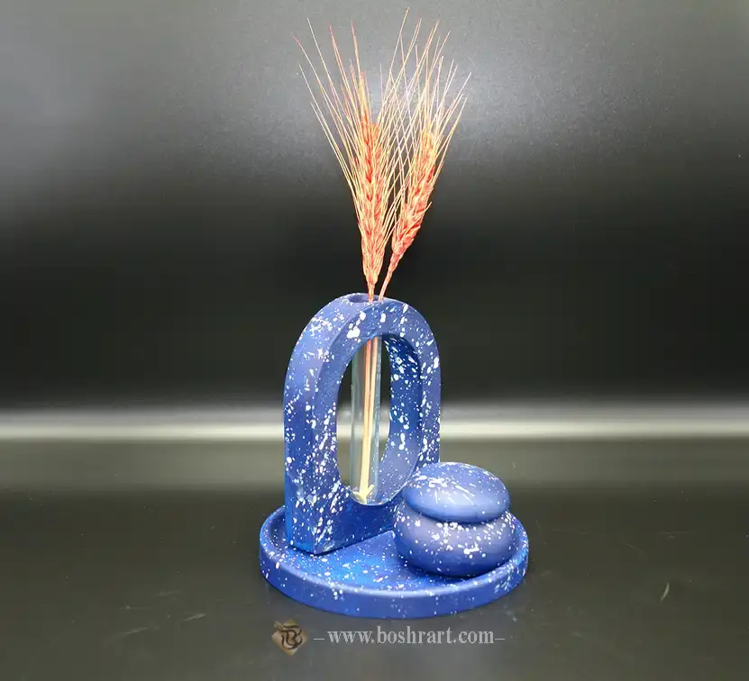 Decorative vase and candy set. ست دکوراتیو گلدان و قندان با طراحی خاص و مینیمال از گالری صنایع دستی بُشرا